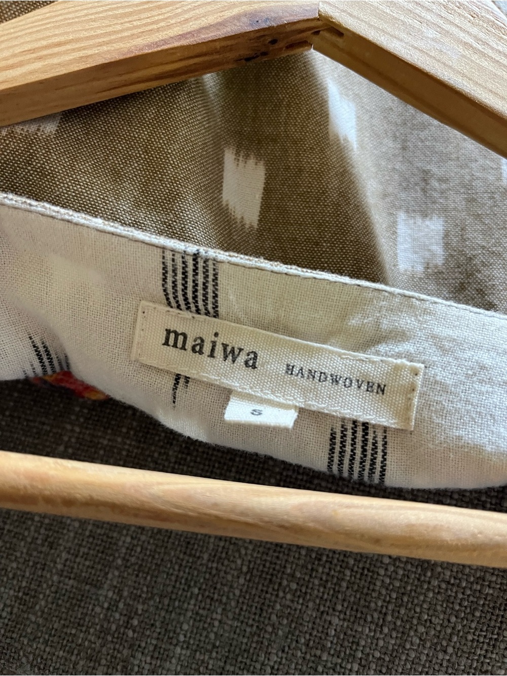 Maiwa ikat cropped cotton tank size S small - Picture 3 of 4